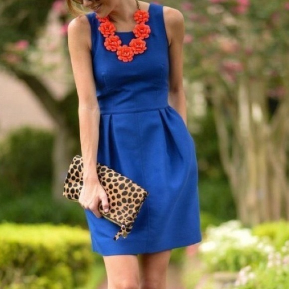 J. Crew Allie Dress with Pockets in Blue - Picture 4 of 5